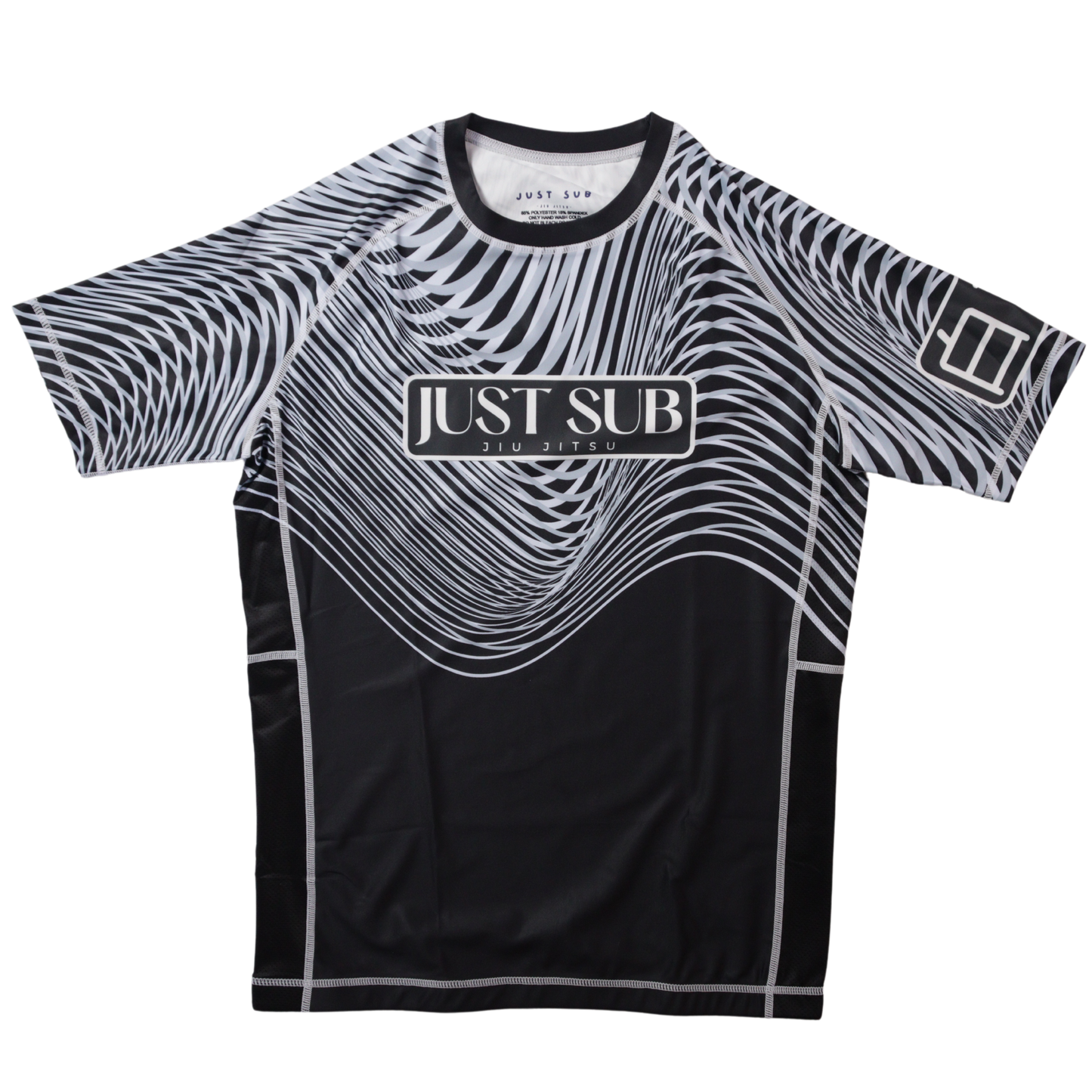 nogi bjj ranked white rashguard front view