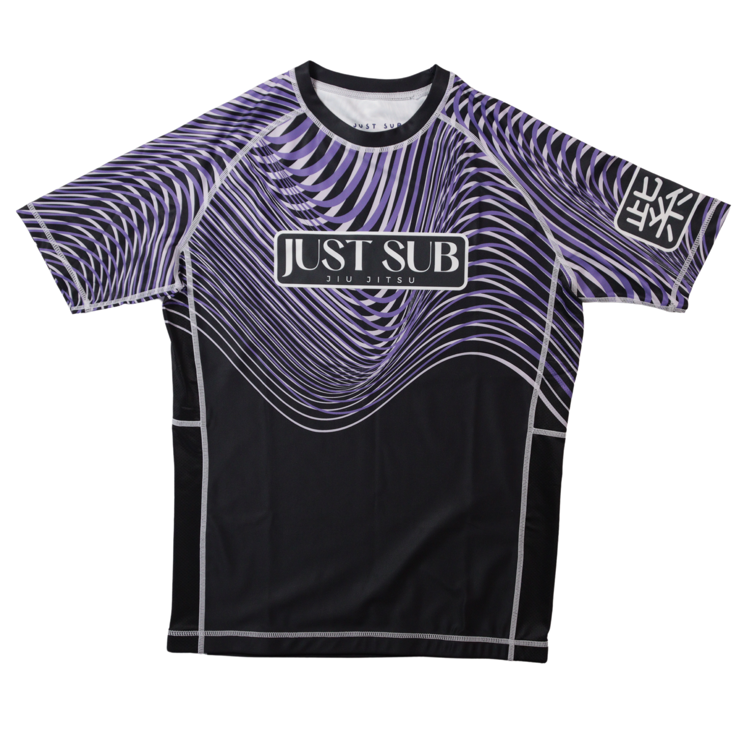 bjj nogi purple ranked rashguard front view