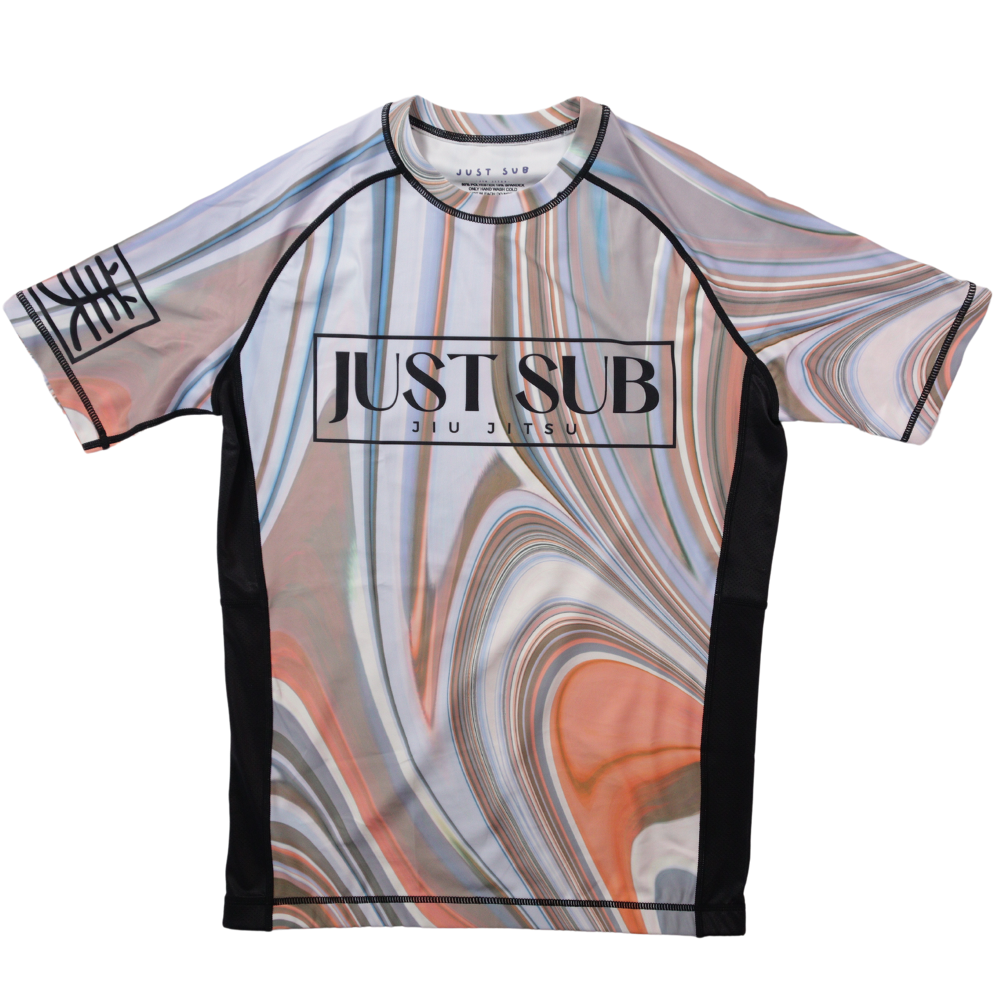 marble bjj rashguard front view