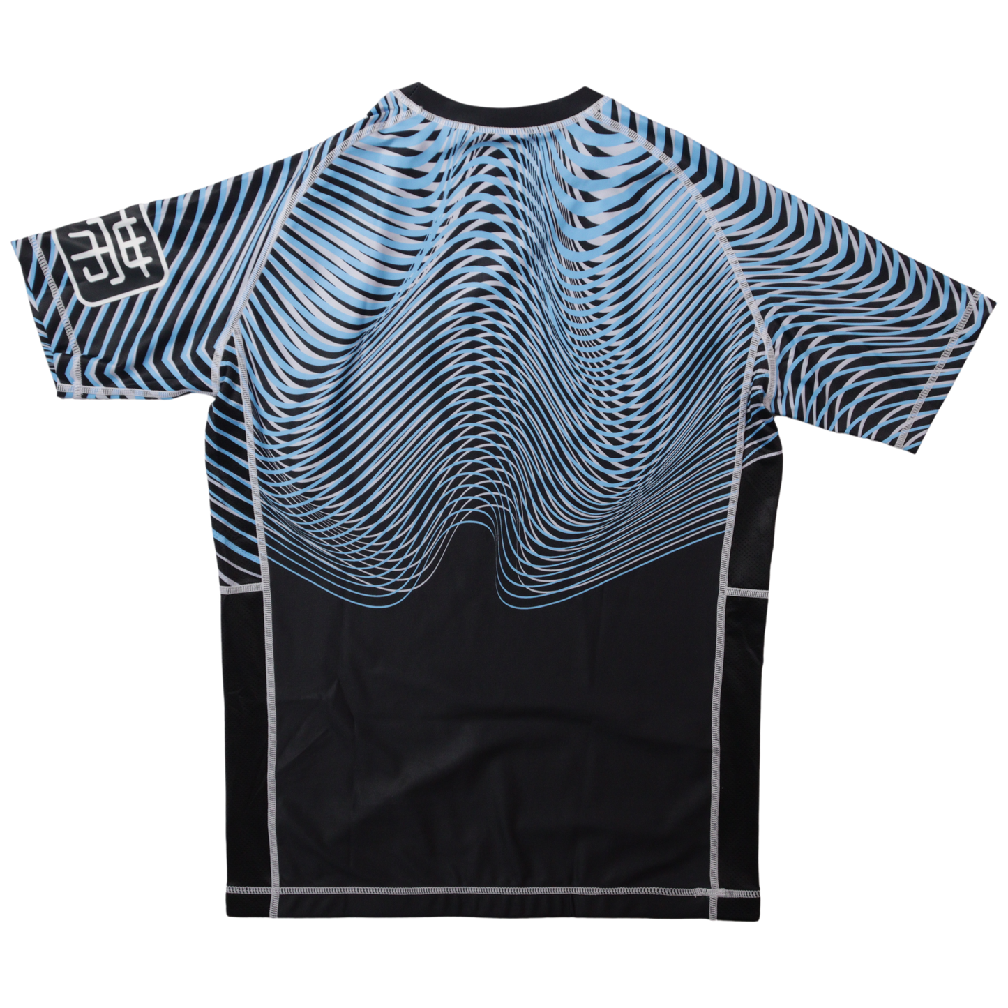 blue ranked rashguard back view
