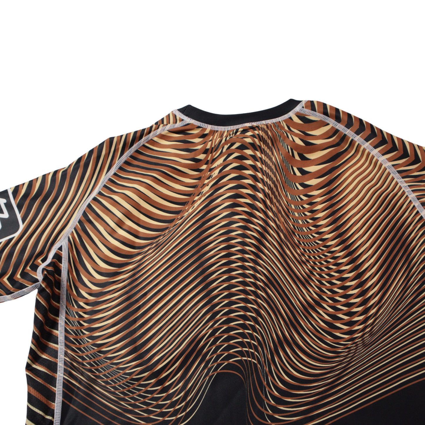 brown ranked rashguard back alternative view