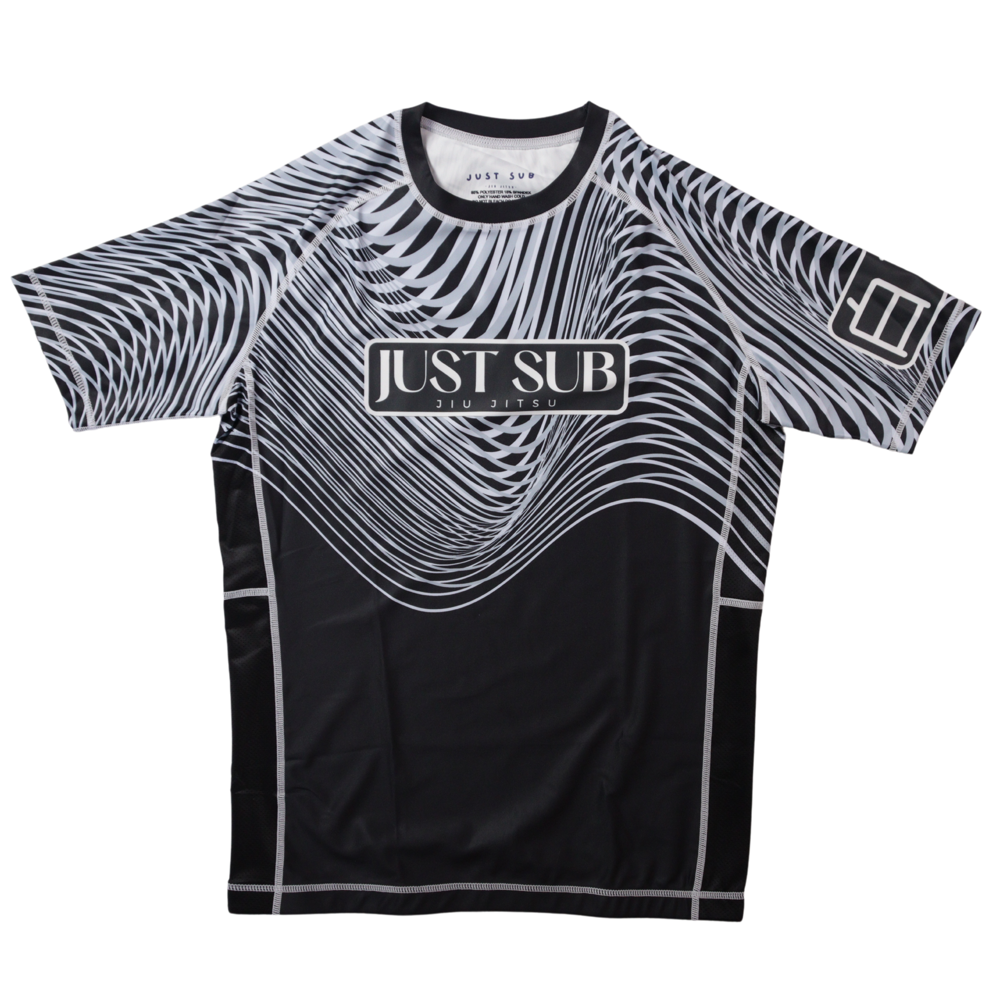 nogi bjj ranked white rashguard front view