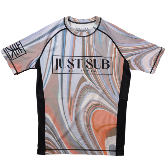 marble bjj rashguard front view
