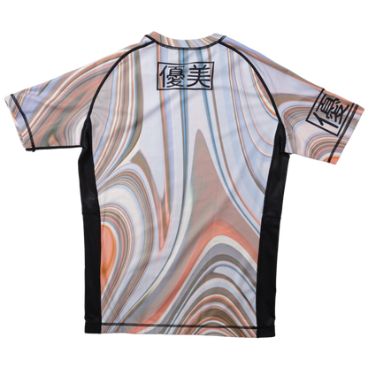 marble bjj rashguard back view