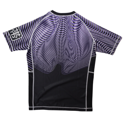 bjj nogi purple ranked rashguard back view