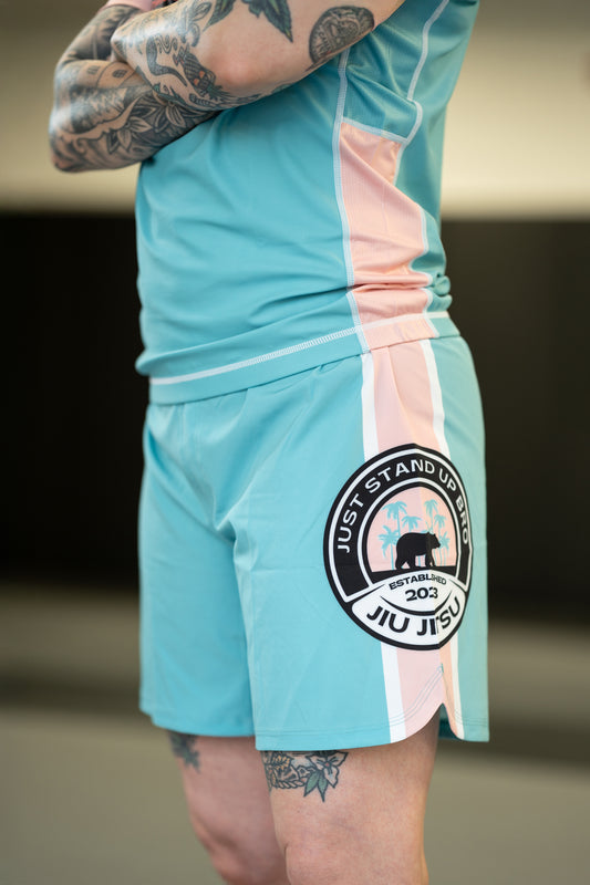 REAL TEAL SHORTS